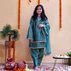 Meher Teal Salwar Kameez Set