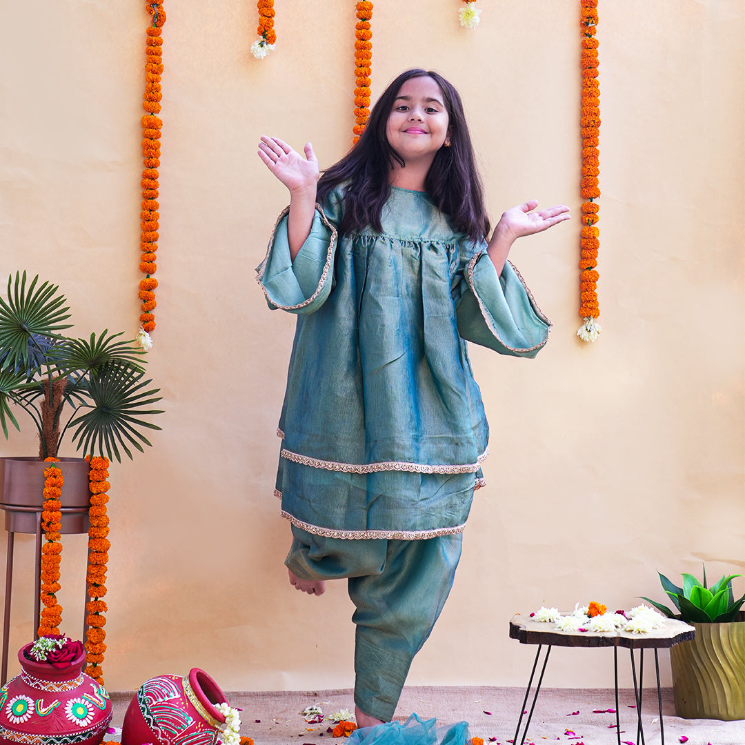 Meher Teal Salwar Kameez Set