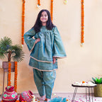 Meher Teal Salwar Kameez Set