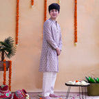 Anvay Beige Royale Kurta & Pyjama