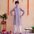 Anvay Beige Royale Kurta & Pyjama