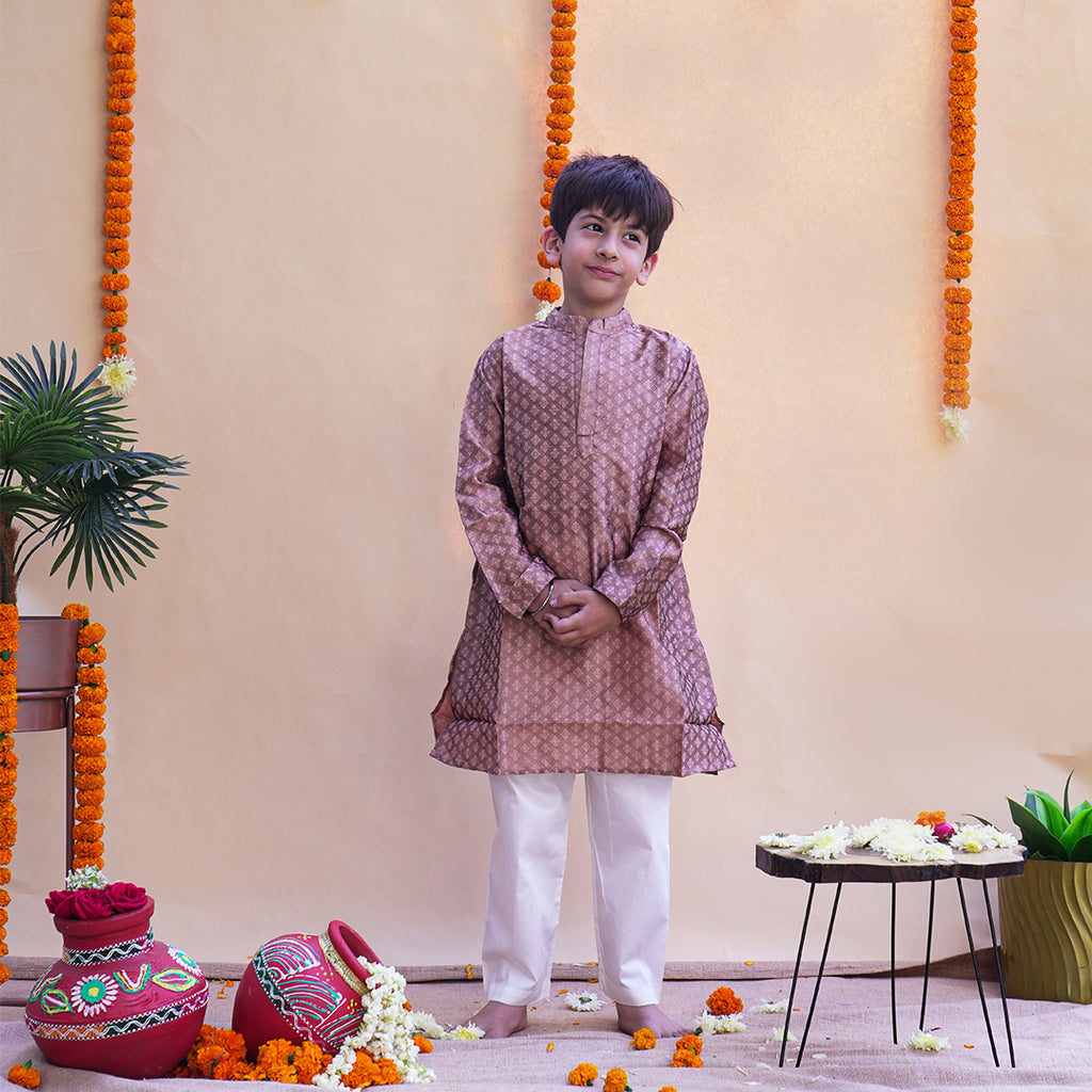 Adhiraj Brown Kurta and Pyjama