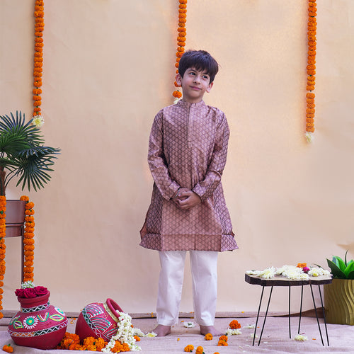 Adhiraj Brown Kurta and Pyjama