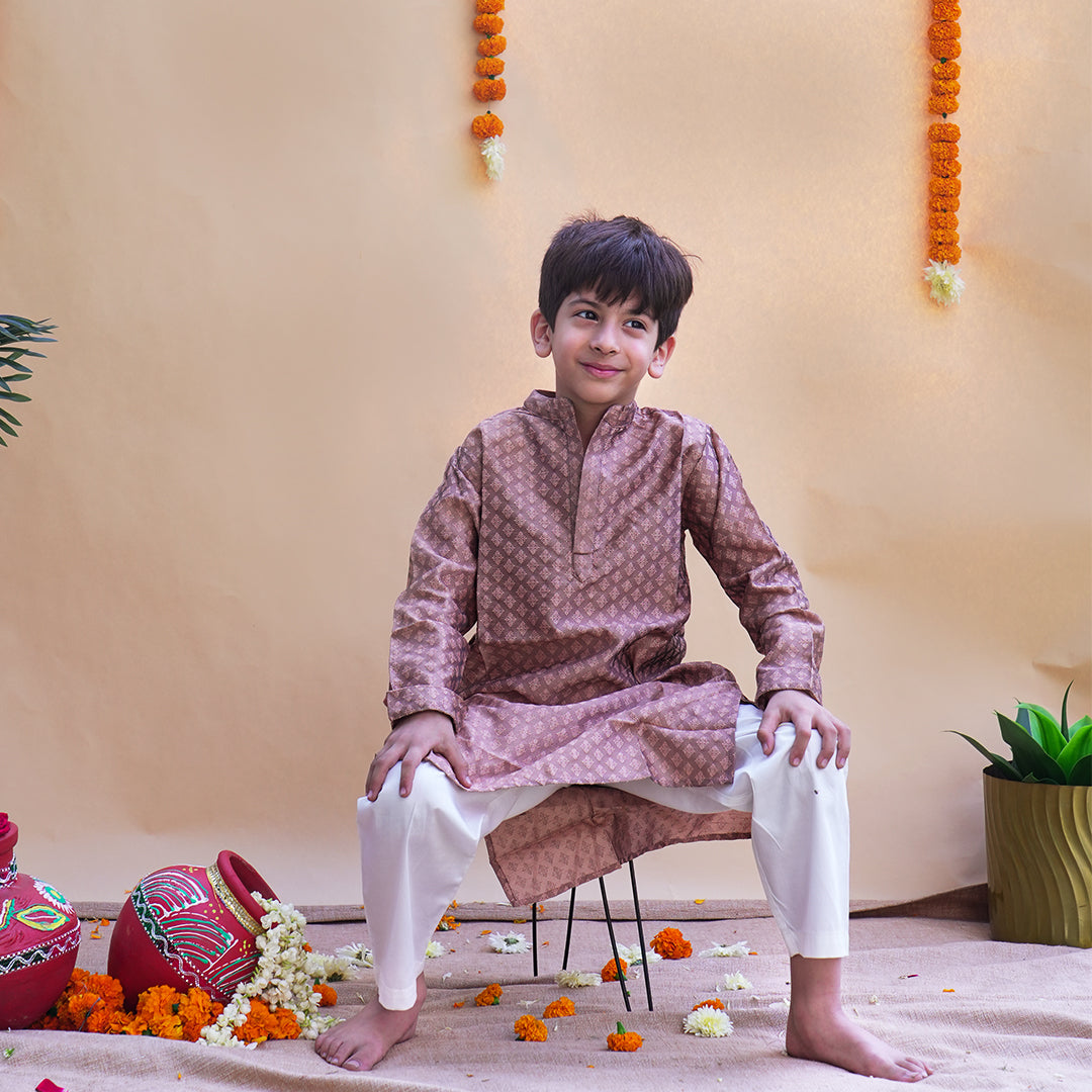 Adhiraj Brown Kurta and Pyjama