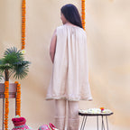 Noor beige kurta set