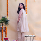Noor beige kurta set